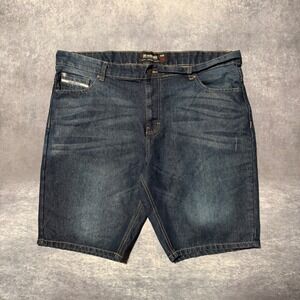 Y2K Ecko Unltd Mens Jean Shorts Size 42 Blue Baggy Hip Hop Skater Streetwear